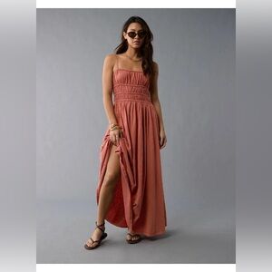 American Eagle rust midi/maxi dress